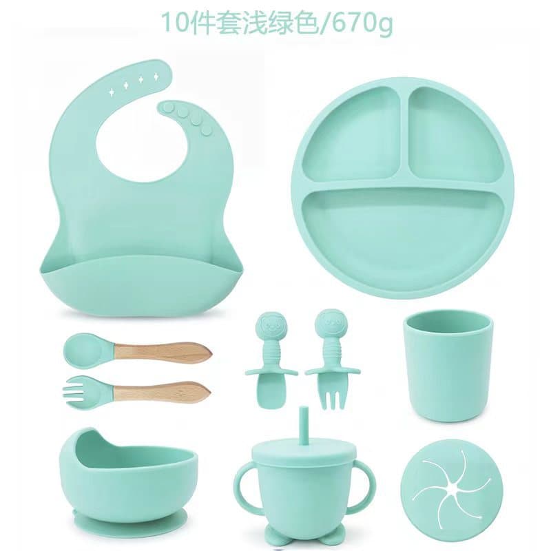 Light green-10-piece set [670g]