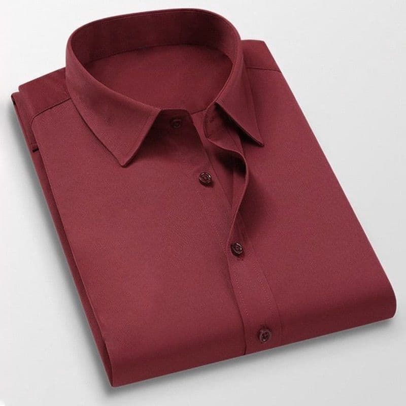 wine red long sleeve]