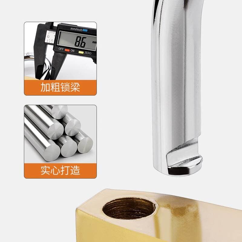Small Lock Open Padlock Universal Lock small size Lock Head Mini Home Student Dormitory Cabinet Imitation Copper Paint Lock 4