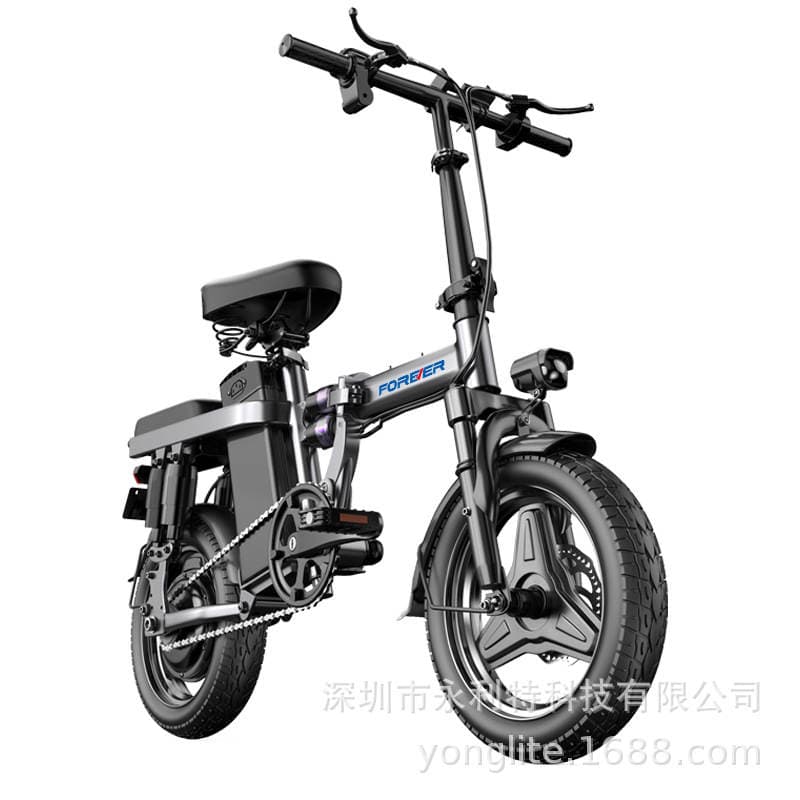 Lithium Battery Us Warehouse Dropshipping Daily Walking Electric Car Double Shock Absorption Foldable Electric Bicycle 5