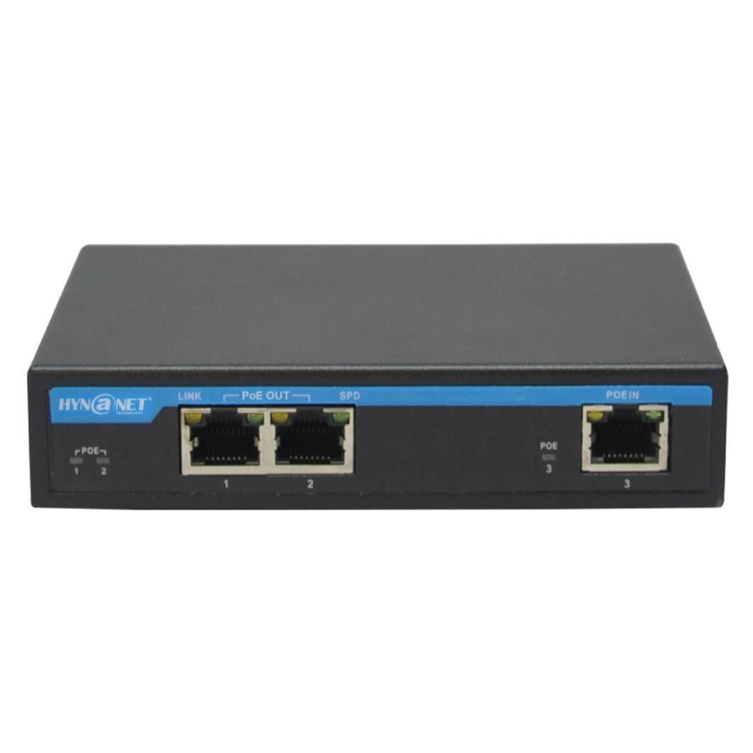 2-Way Poe Extender 1 in 2 Out Gigabit Poe Extender Network Monitoring Equipment, up to 90W Power Input 2