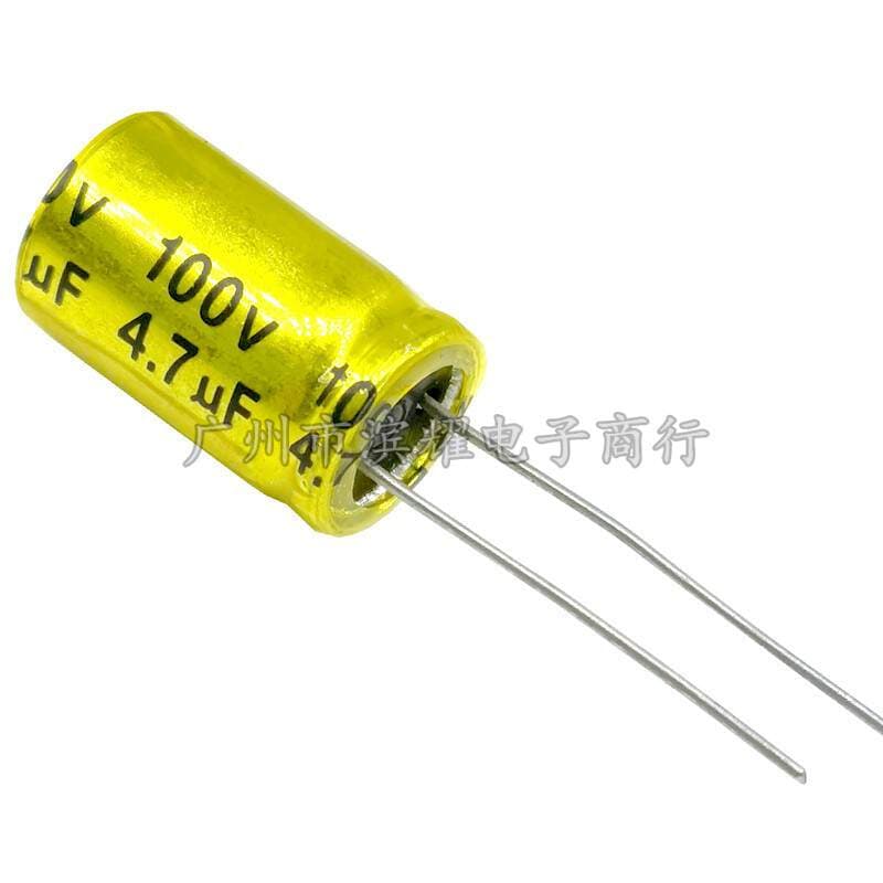 Vertical Groundless Audio Capacitor 100V1/2.2/3.3/4.7/6.8/10/15/22/100UF 10X17MM 2