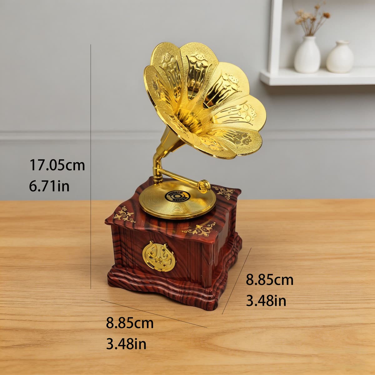 Small gramophone wood grain 8008 [165g]