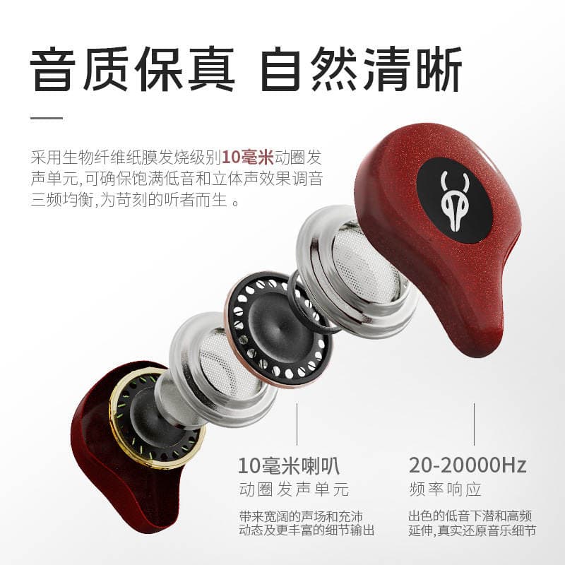 Magic Yan Liguang Sabbat E12 Wireless Tws Bluetooth Headset Binaural Sports 5 Qualcomm Aptx Black Technology Cross-Border 3