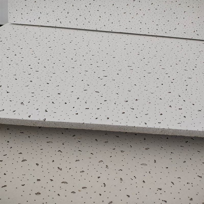 Mineral Wool Board Ceiling Material Office Ceiling Mineral Wool Board 600X600 in Stock Supply Mineral Wool Ceiling 14mm Thick 3