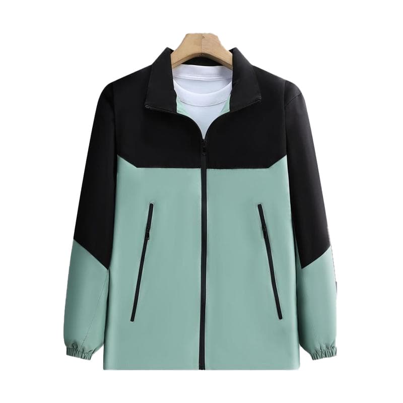 Spring/autumn anti-static lightweight softshell jacket workwear------Mint green and black mix
