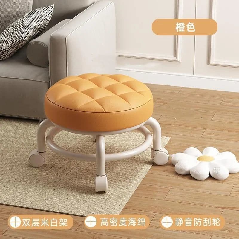 Orange [pp material-comfortable soft cushion] + universal wheel