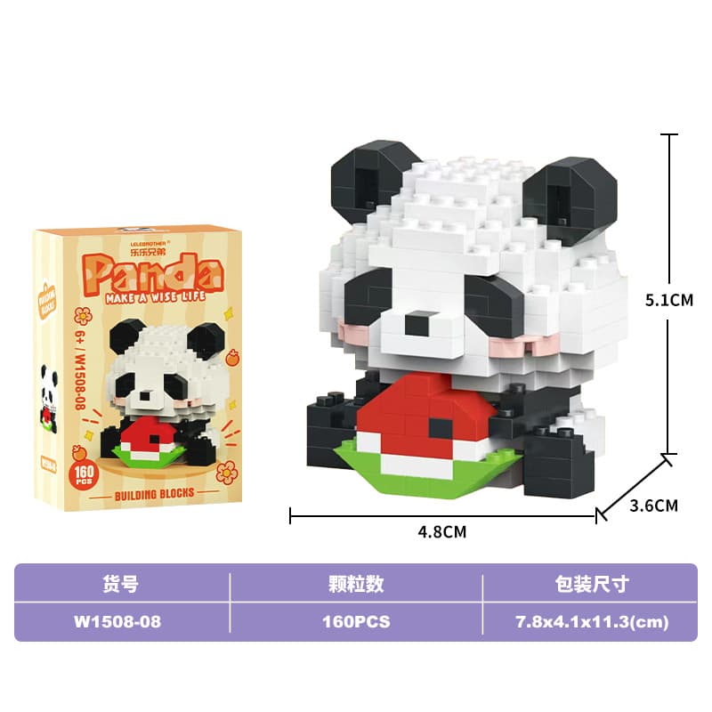 Panda eats watermelon (lele brothers 1508-08)