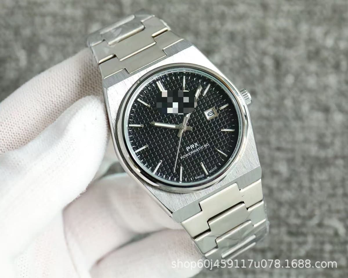 Prx steel belt mechanical black plaid