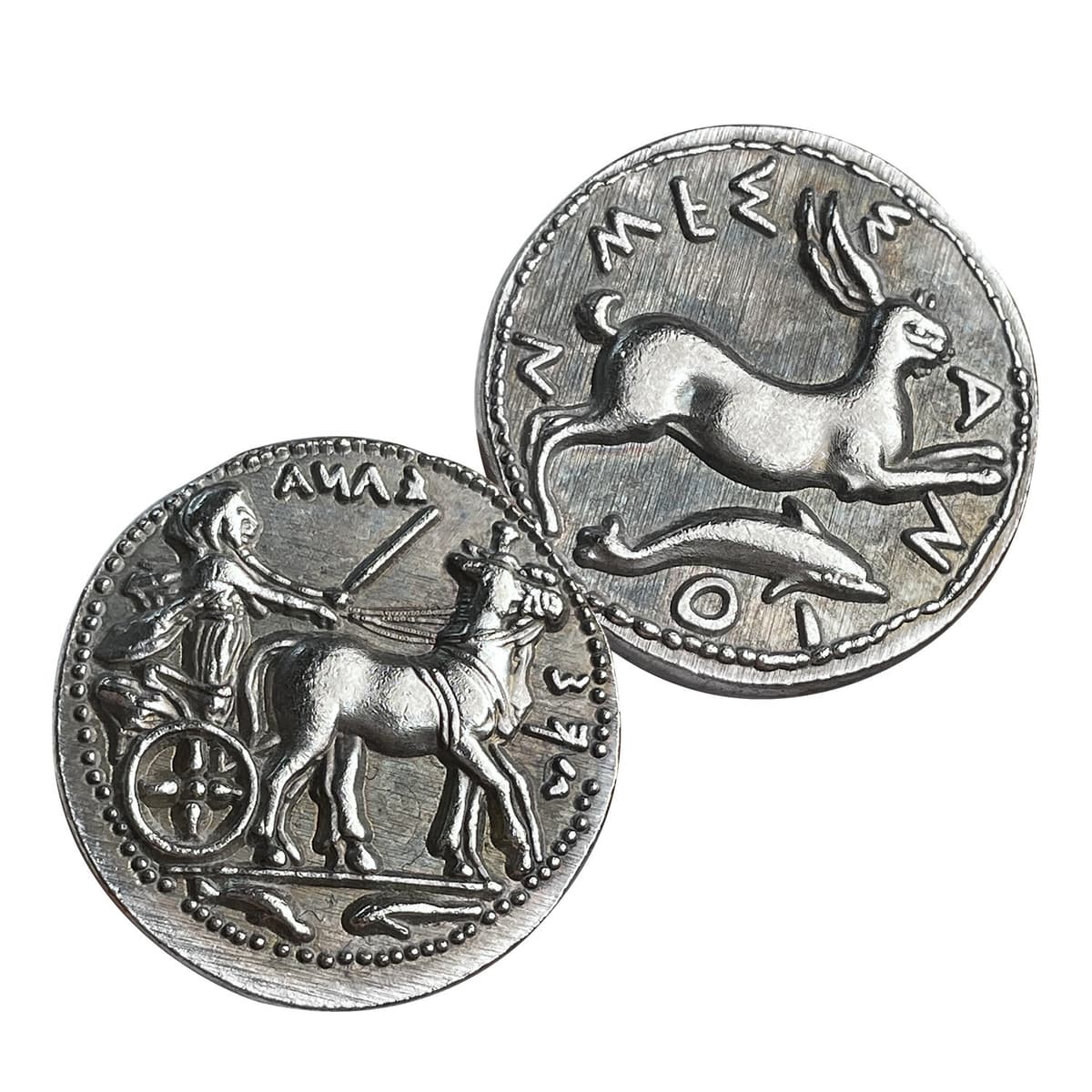 Rabbit chariot silver 26mm