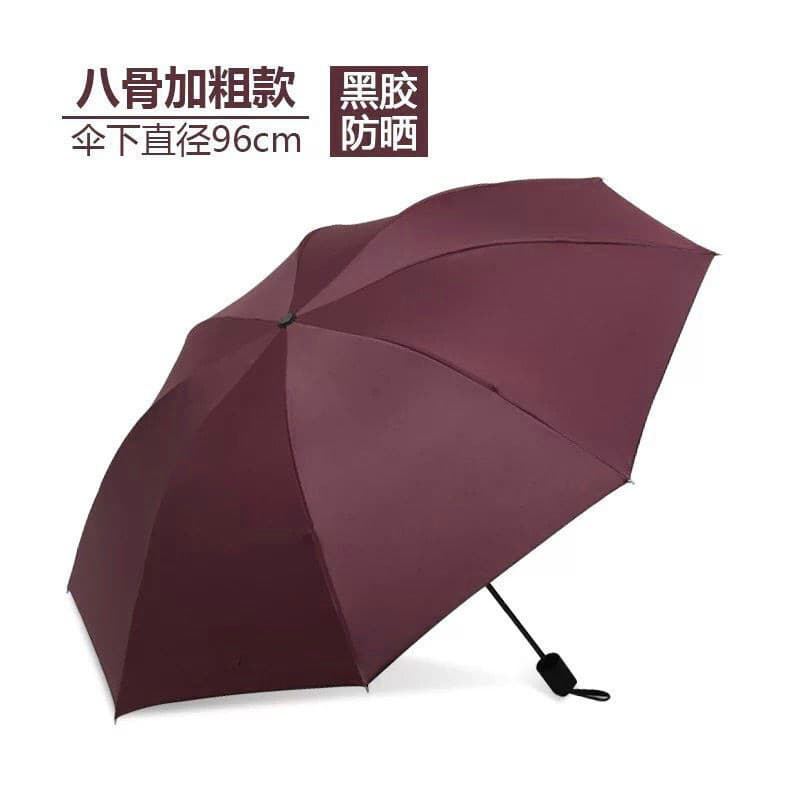 Solid color eight-bone manual vinyl [burgundy]