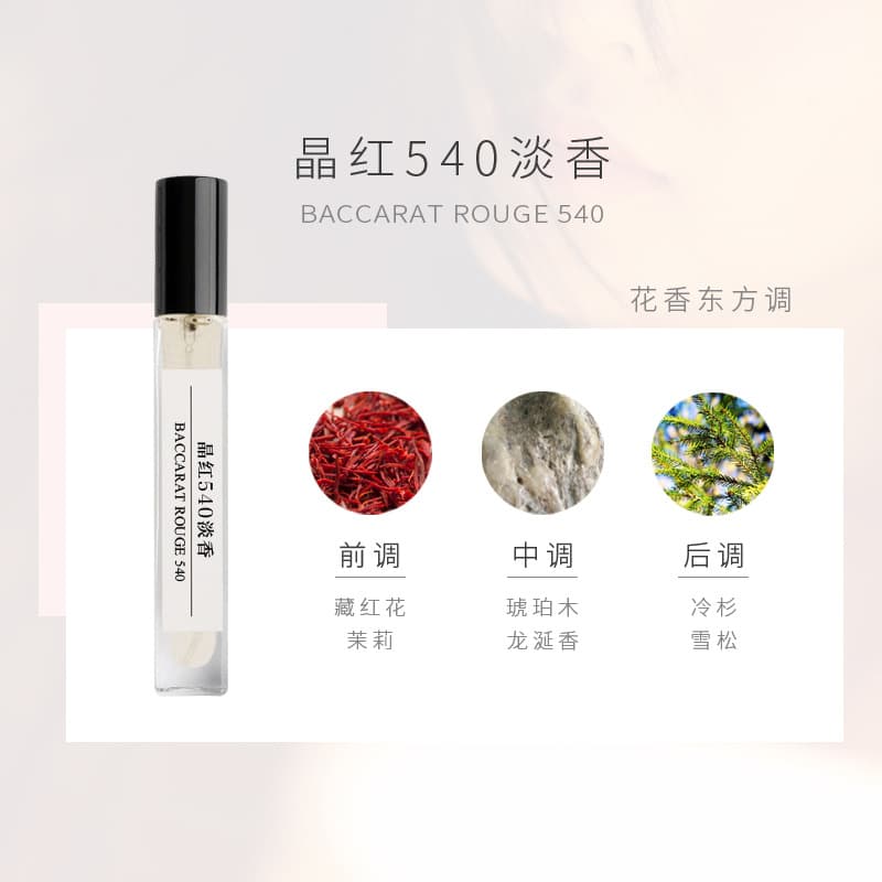 Crystal red 540 light fragrance