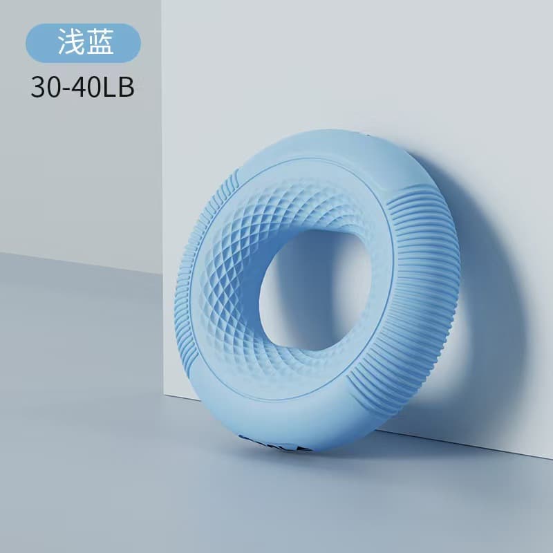 Toothed silicone grip ring blue 30-40lb