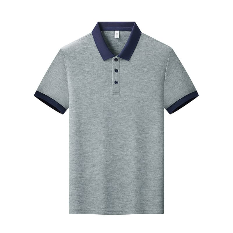 Heather gray and navy blue