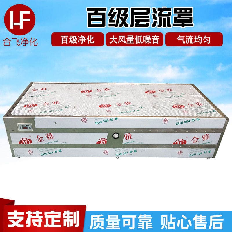 Factory wholesale clean 100-level laminar flow hood high efficiency air filtration and purification equipment stainless steel 100-level laminar flow hood 1