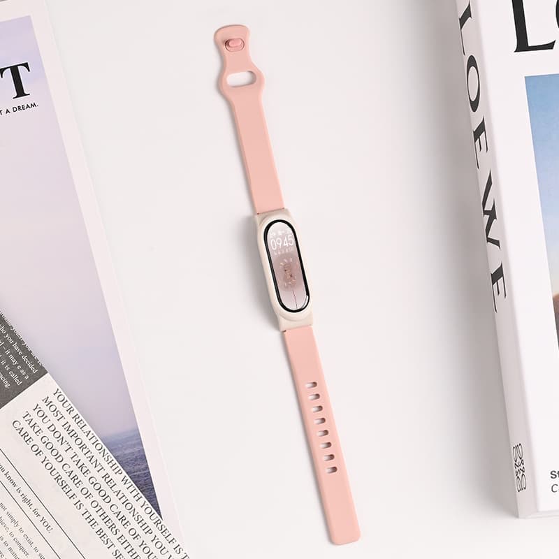 Small waist - lotus root pink [diy wallpaper + sports step counting + 5 sets of alarm clocks]