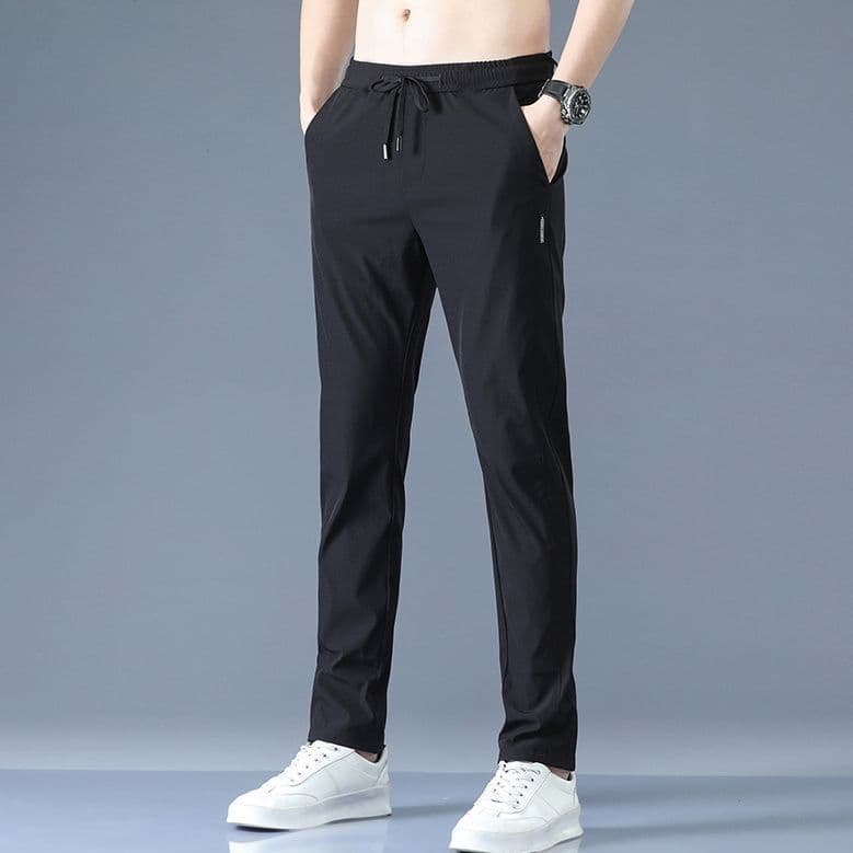 Black standard pants black [four-sided]]