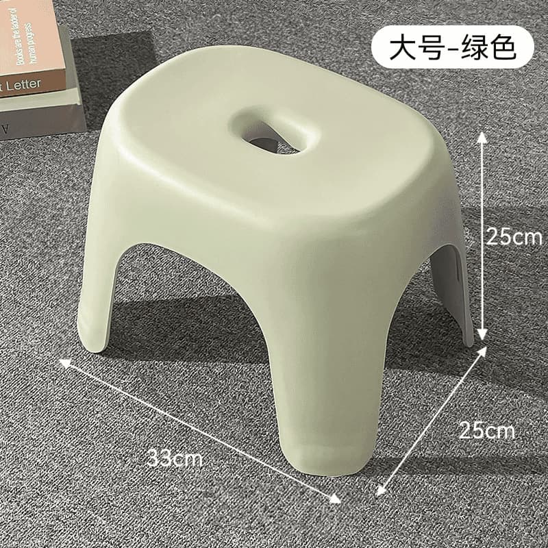 Bathroom low stool-green large size 33*25*25