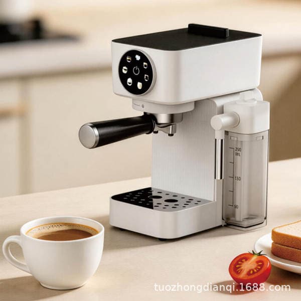 Yarı-avtomatik İtalyan espresso qəhvə maşını, ev üçün, yüksək təzyiqli ekstraksiya