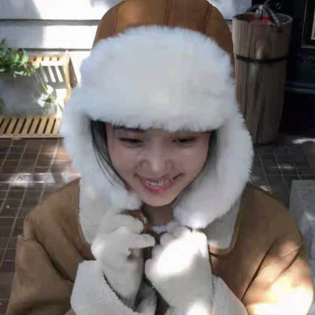 Ins Fleece-Lined Thick Warm Camel-Colored Aviator Hat Anti-Freeze Ear Protection Flight Gloves Set Versatile Thick Suede Hat 1
