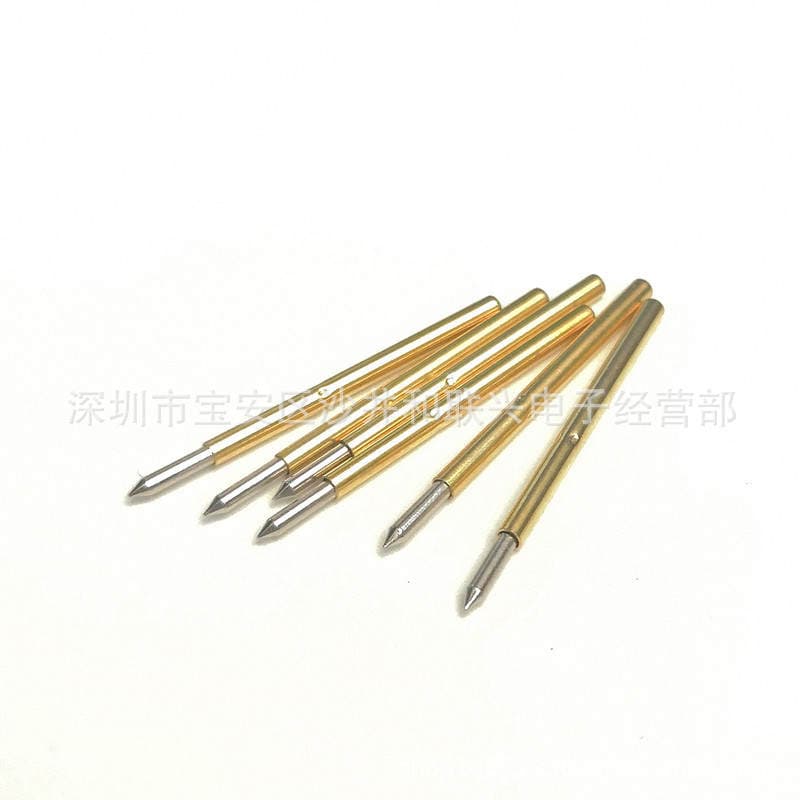 Probe test pin P160-B1(2#-B) straight tip 1.36mm spring pin drilling 1.7mm thimble 4