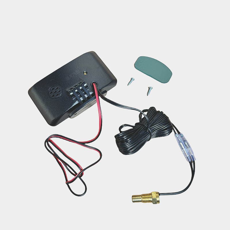 Car truck 12V24V universal LCD electronic water temperature and voltage combination meter two in one high precision digital buzzer 4