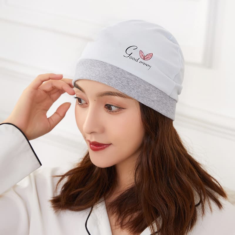 Blue bow single-layer cap