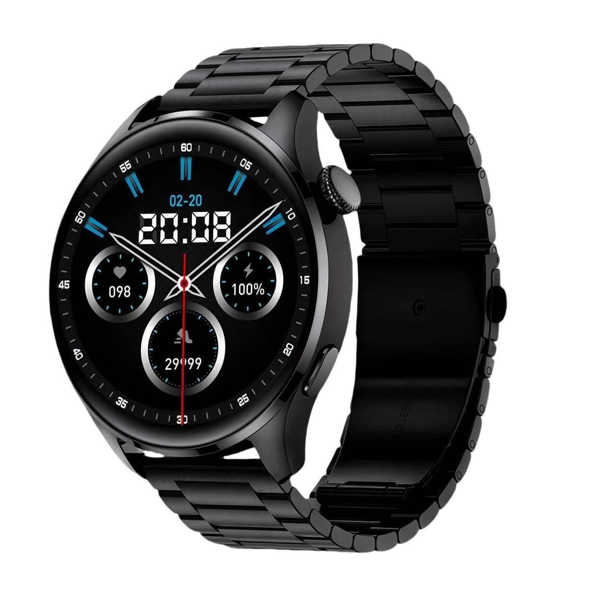 Top version black three-plant steel [dragon dial + offline payment + message push + super long standby]