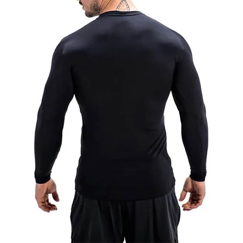 Kişi üçün payız-qış idman, sürətli quruyan, elastik, uzunqol T-shirt, qaçış və məşq üçün 3