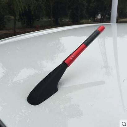 Chevrolet Sail 2 3 modified short antenna new Sail radio carbon fiber antenna roof signal antenna modified decoration 3