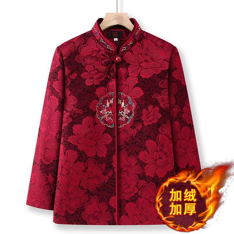 Big red [fleece top]