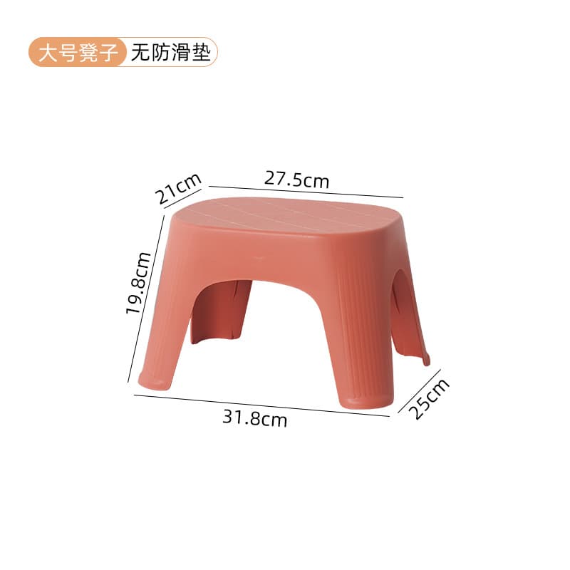 Large red non-slip mat