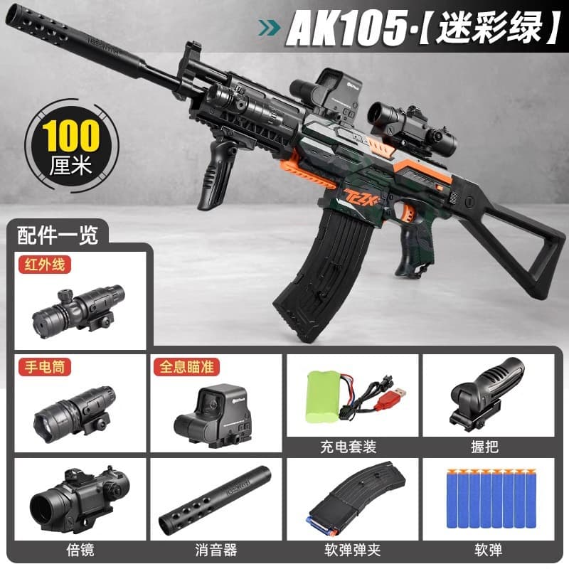 [mail order box] camouflage green-high speed ​​burst ak105 [high configuration]