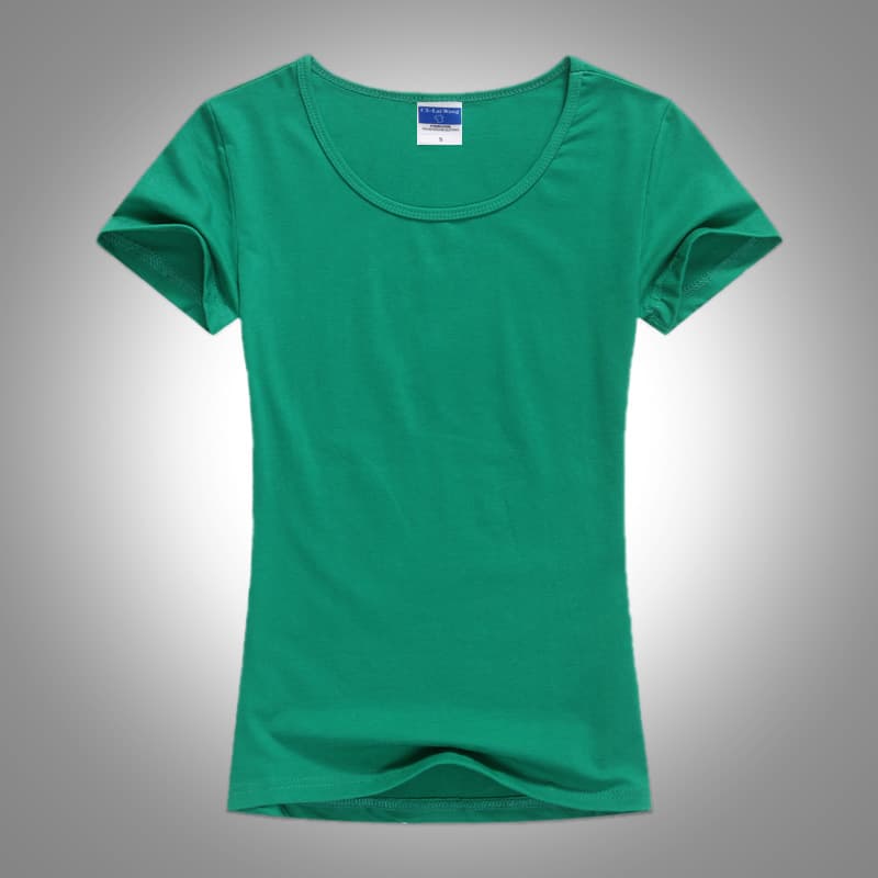 Solid color short sleeve fruit green (women's style