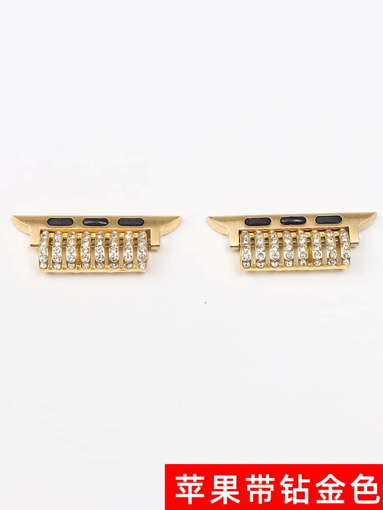 Rhinestone connector-gold