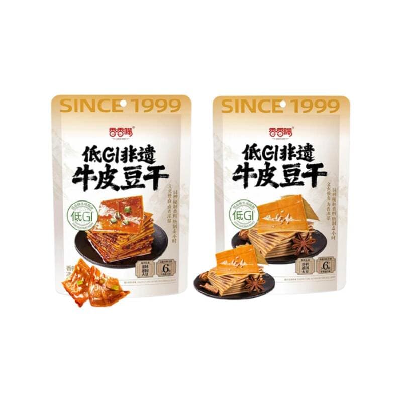 Xiangxiangzui Low Gi Traditional Beef Skin Dried Tofu Spicy Flavor Internet Famous Snack Ready-To-Eat Specialty Food Wholesale 180g 5