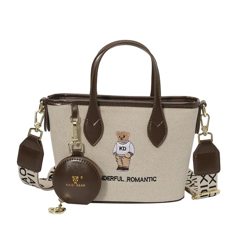 Brown with white bear