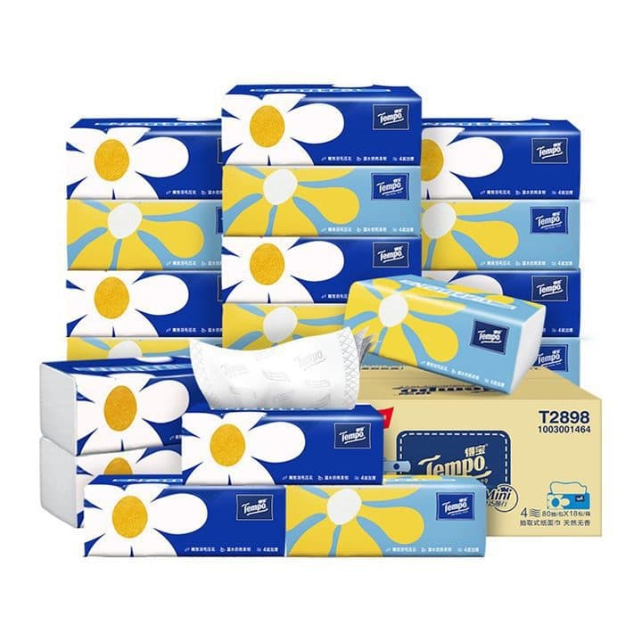 [18 packs/box] 4 layers x 80 pumps x 18 packs/box 133mm*195mm