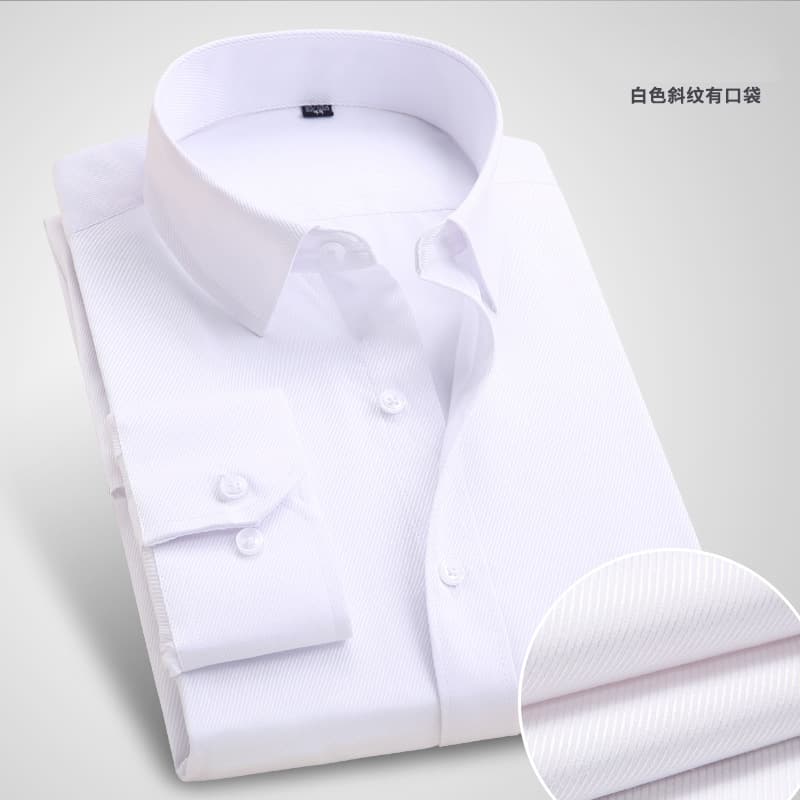 White Twill Long Sleeve