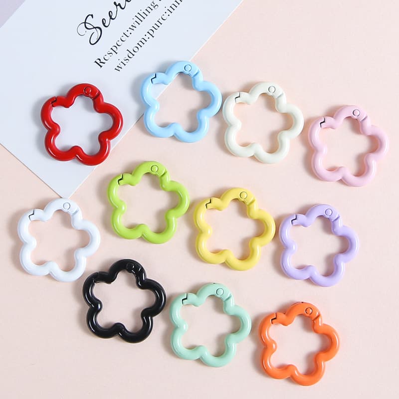 [mixed color-randomly sent] plum blossom spring buckle