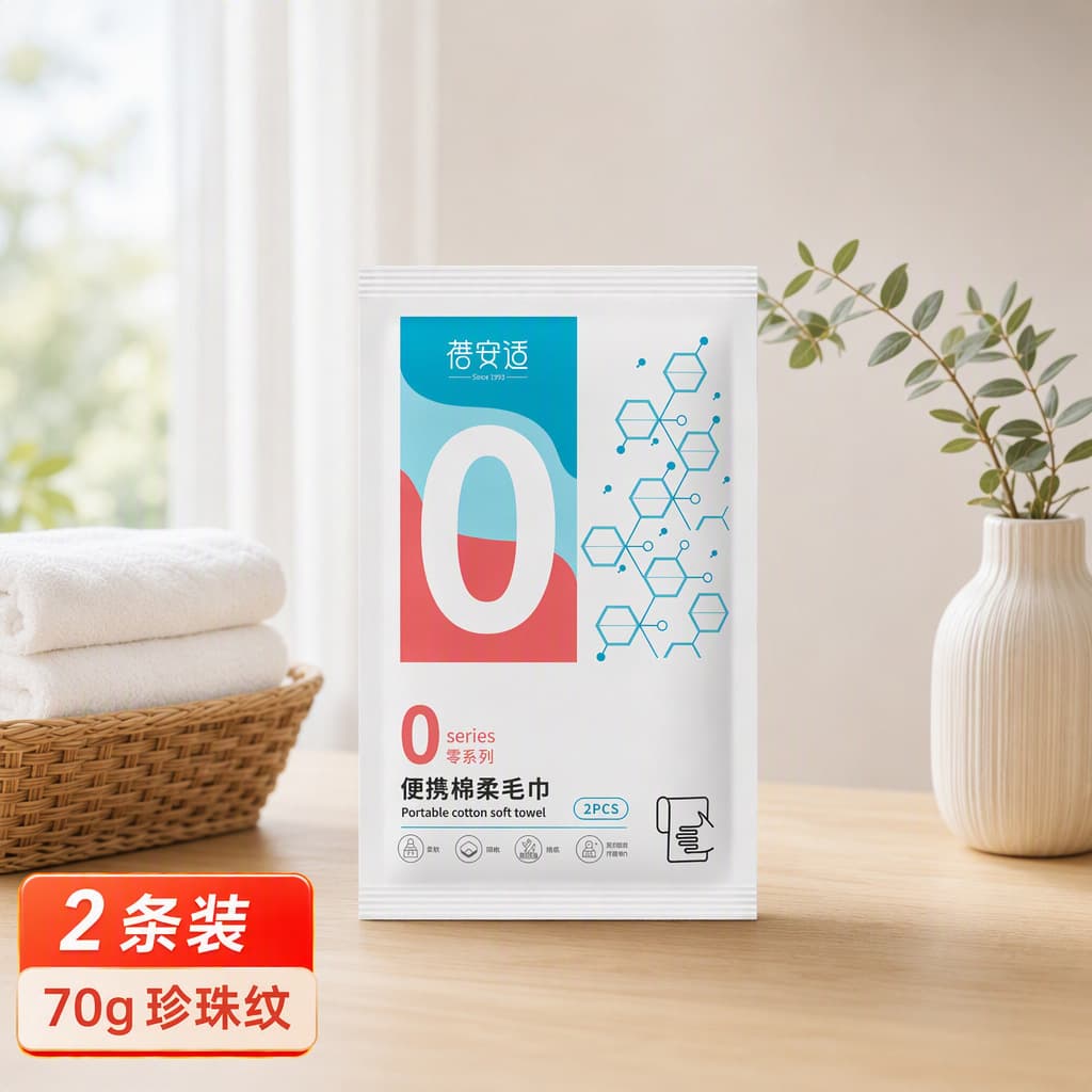 Towel 30×70cm/2 pack (70g economical model 65% regenerated cellulose fiber + 35% polyester fiber)