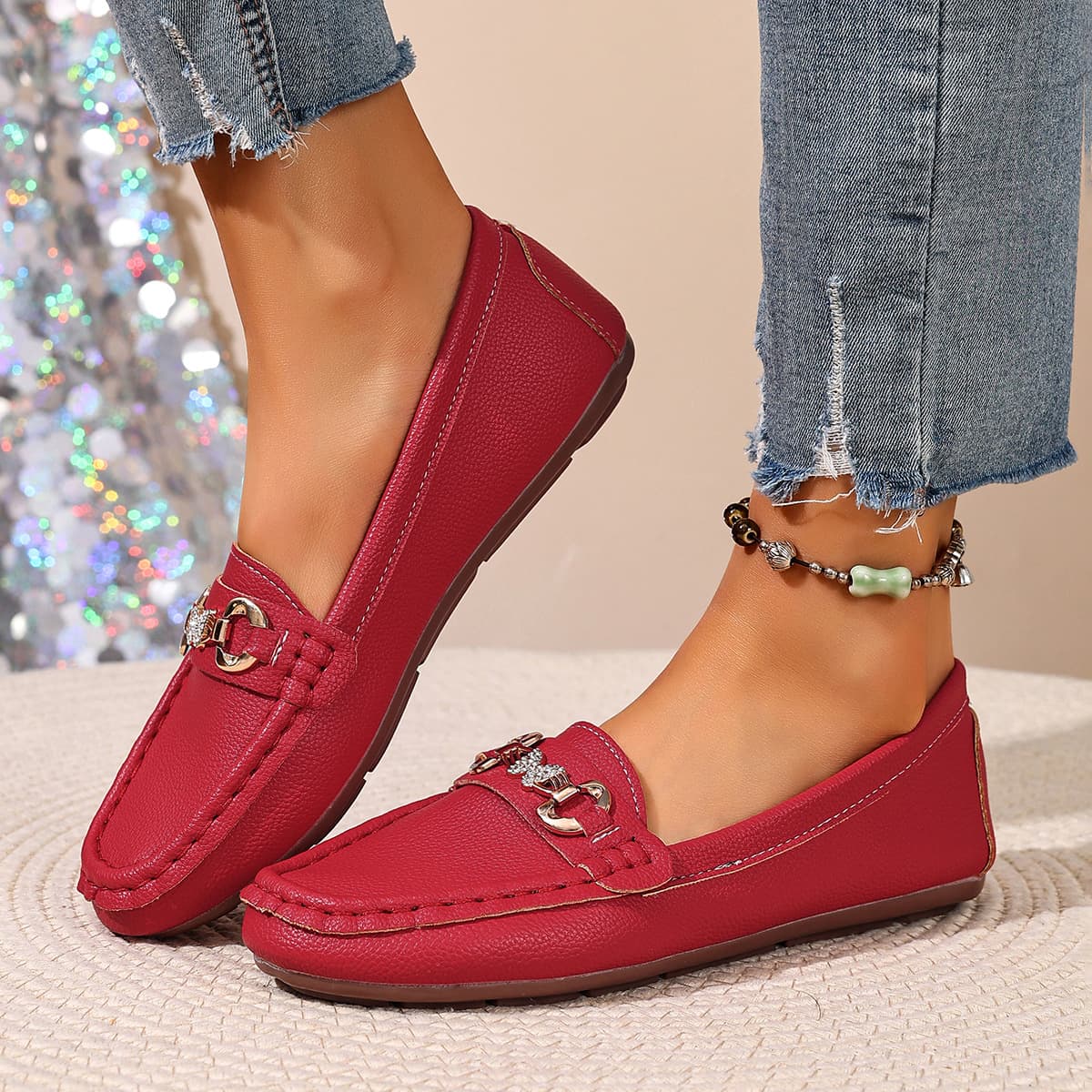 Bright red