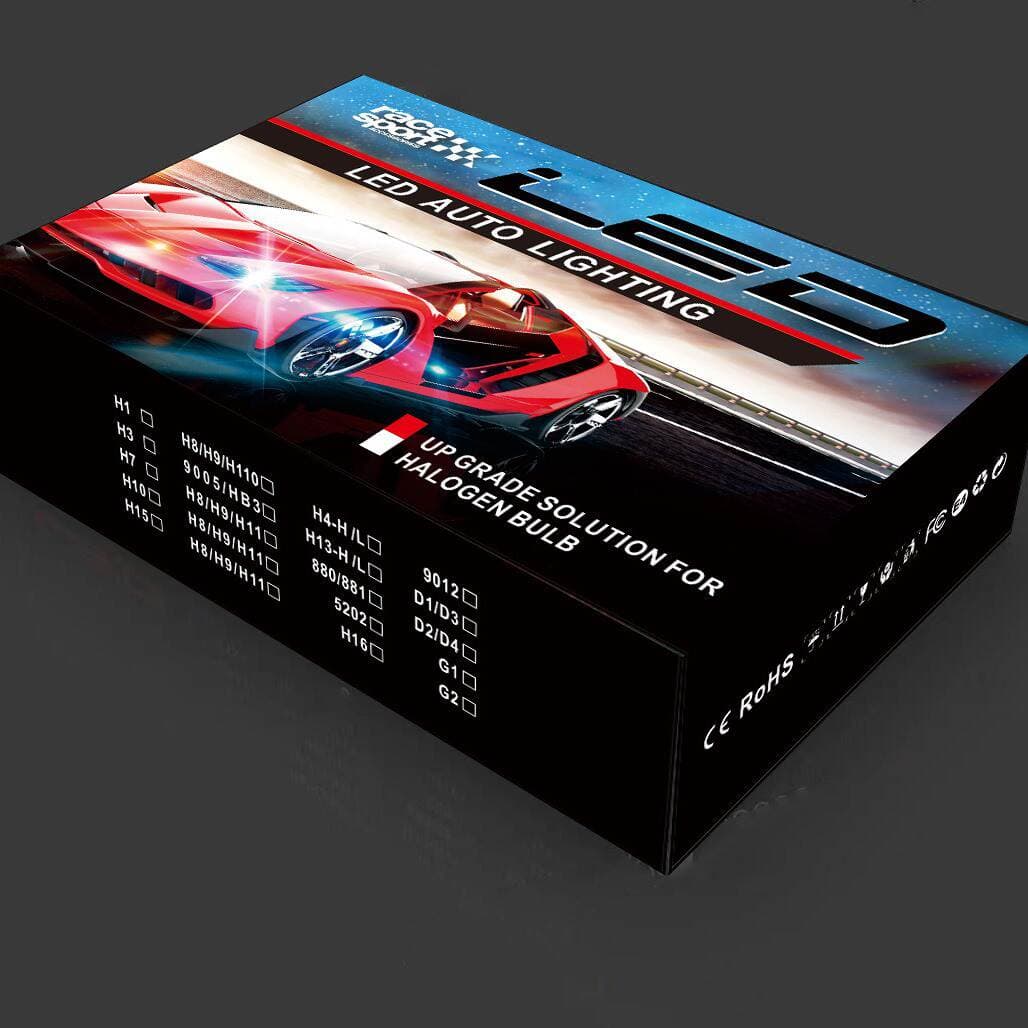 New Neutral Led Car Headlight Packaging Box, Heaven and Earth Box, Including Pearl Cotton Inner Support, Automotive Supplies Packaging 2