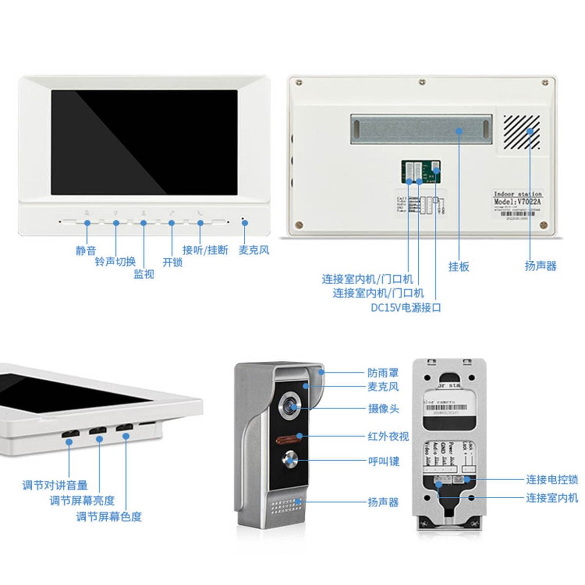 Villa Community Home Building visual intercom new idea doorbell access control video surveillance intelligent HD all-in-one machine 4