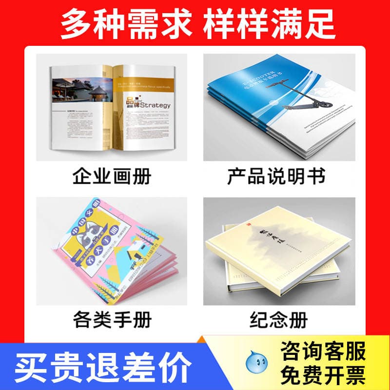 Album Printing Factory Corporate Brochure Product Graphic Instruction Manual Custom Company Brochure 70% off Pages Coated Paper 4