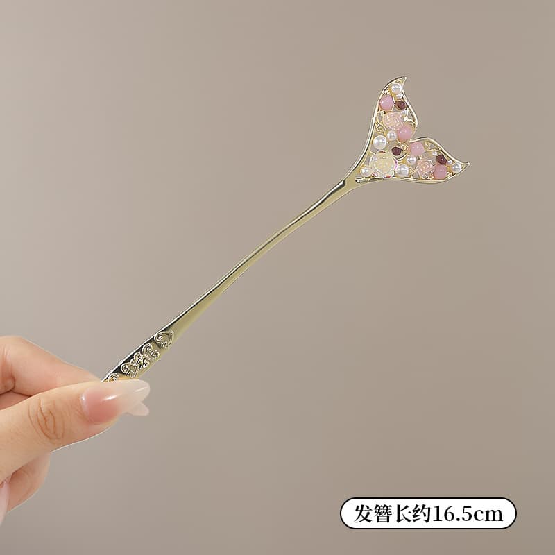 Flower fish tail-purple