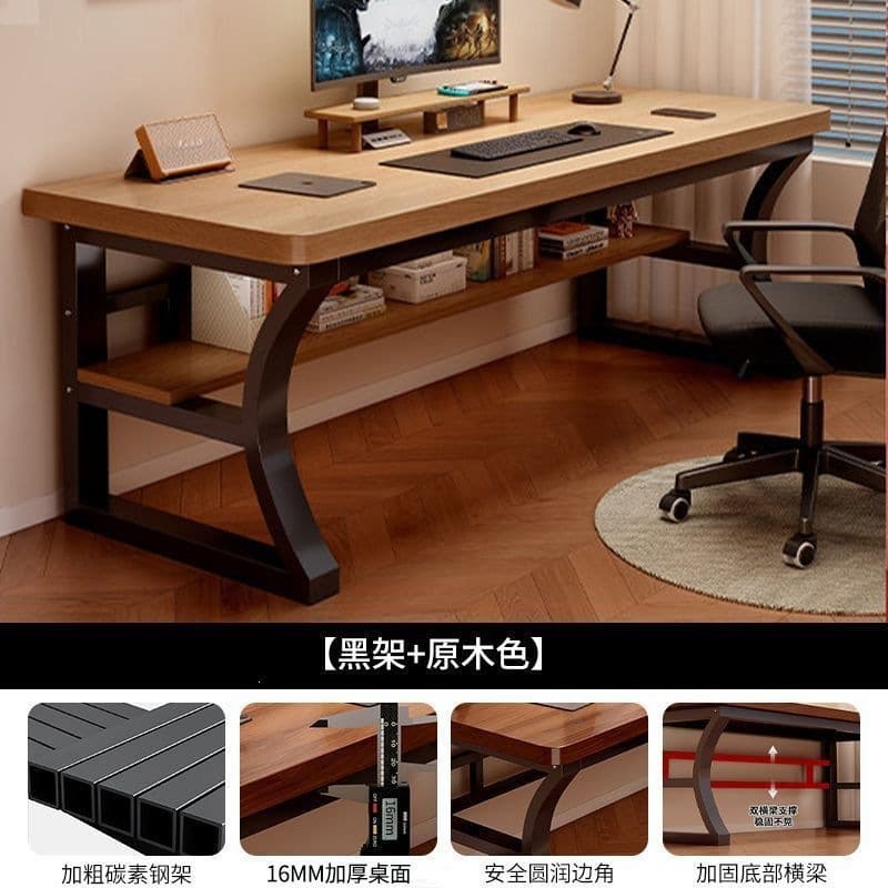 [black frame + wood color] reinforced double crossbars (storage model)