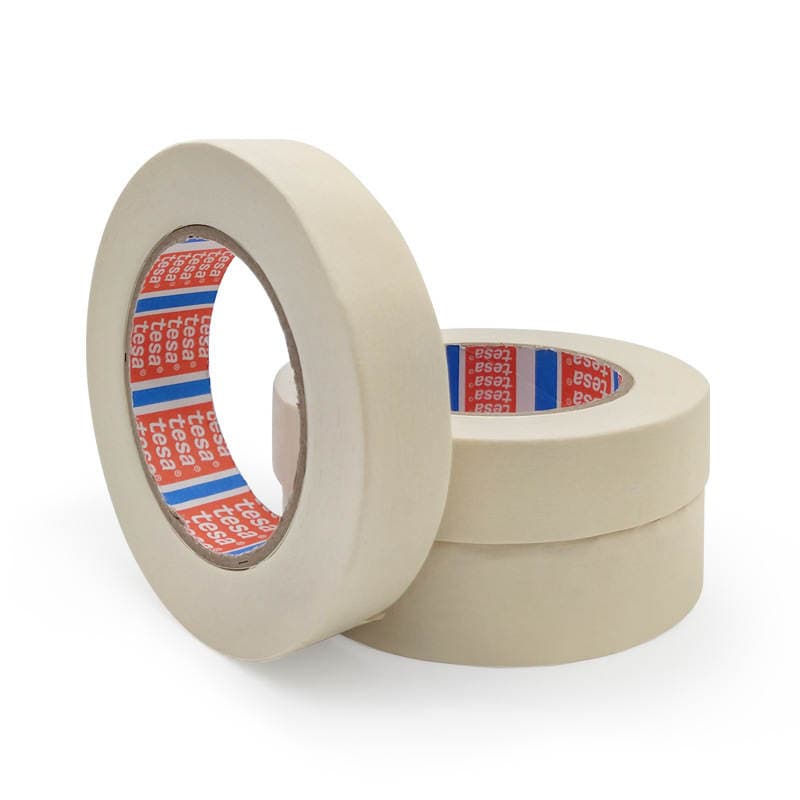 Tesa4317 White Masking Tape for Automotive Paint Spraying, Color Separation, High Temperature Resistance, Wrinkle-Resistant Tape for Color Separation 2