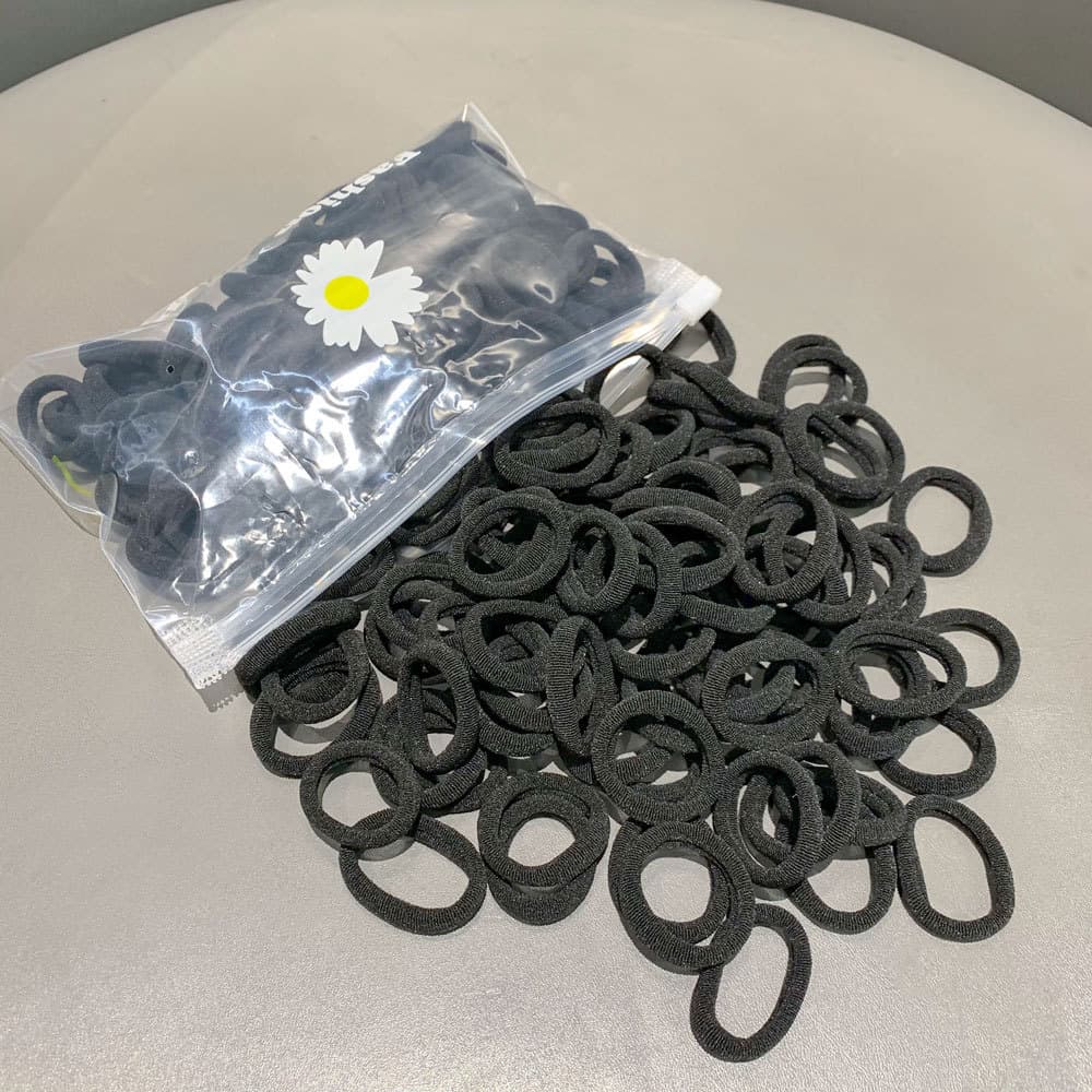 [chrysanthemum bag] 50 pieces in black [about 3cm]