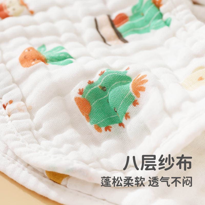 Pure Cotton Eight-Layer Gauze U-Shaped Bib Baby Mother and Baby Products Wholesale Kidsren's Bib Cotton Baby Saliva Towel 2